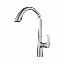 YLK3027 Modern Sink Silver Plating Luxury 360 Drop Down Single Hole Copper Adjustable Spray Water Saving Kitchen Brass Faucet